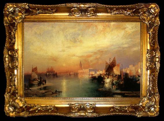 framed  Moran, Thomas Sunset Venice, ta009-2